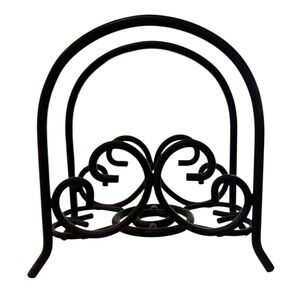 Elegant Black Metal Napkin Holder